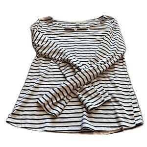 Hayden Los Angeles M blue and white nautical striped top